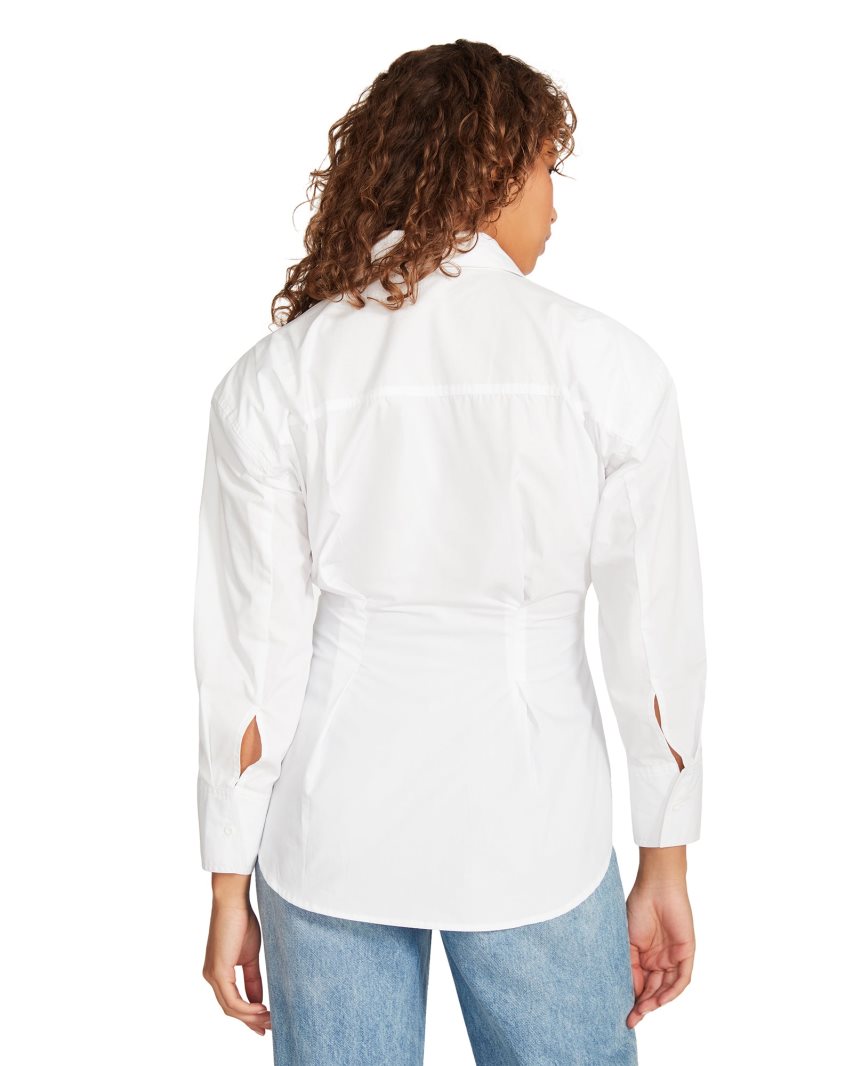 White Steve Madden Nadia Women's Shirts | PH 8419HES